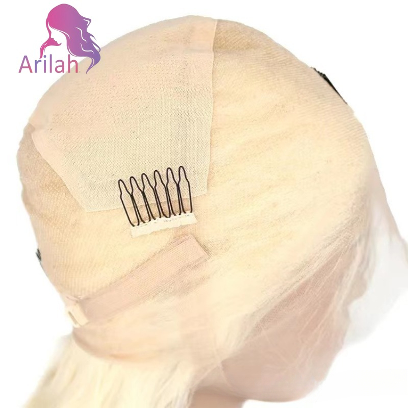 Parrucca piena del merletto bionda 613 densità 180% Parrucca diritta del merletto dei capelli umani Parte comunque Capelli vergini brasiliani Full End Grado 12A