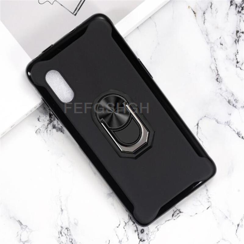 Voor Samsung Galaxy X Cover Pro G715FN 6.3 "Back Vinger Ring Zachte Tpu Siliconen Case Voor Xcover Pro SM-G715 telefoon Cover