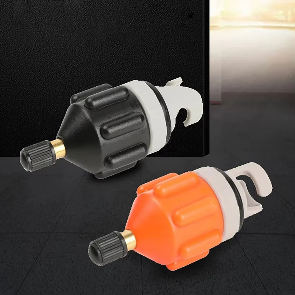 Adaptador de válvula de ar, à prova de poeira, resistente ao desgaste, barco a remo, adaptador de válvula de ar, caiaque de nylon, adaptador de bomba inflável para barco de placa sup