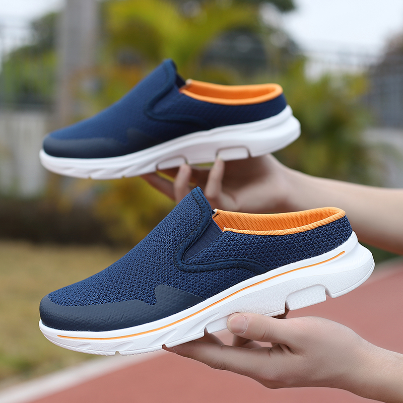 Mannen Slippers Nieuwe Zomer Ademend Thuis Indoor Slippers Mannen Dikke Bodem Slides Mode Outdoor Wandelschoenen Zapatillas Hombre