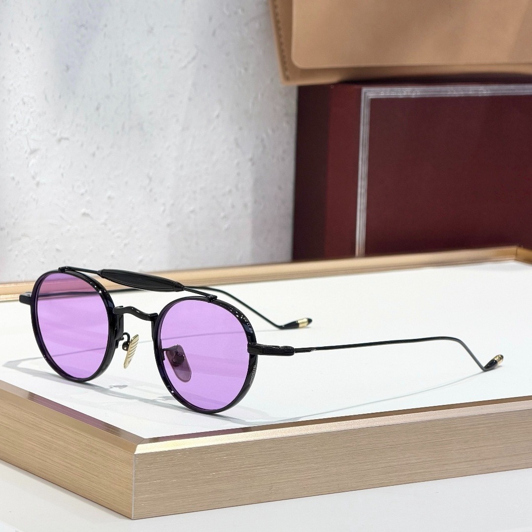   Gafas de Sol DASAN Pilot con Armazón de Titanio, Doble Puente, UV400, Gafas de Lujo Vintage para Hombre y Mujer con Estuche