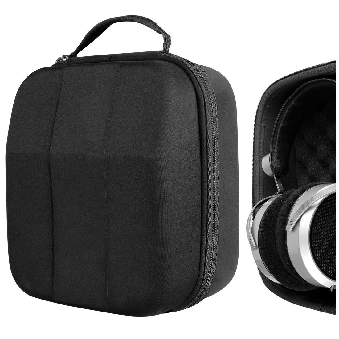 Geekria-Étui de protection rigide pour téléphone Grado PS1000e, HiFiMAN Arya HE1000, sac de transport avec rangement de câbles