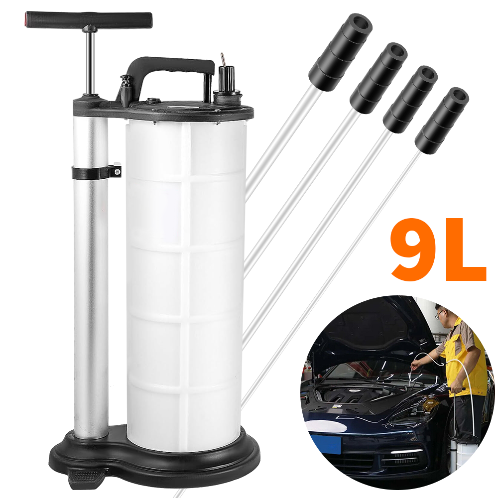 Pompe d'extraction manuelle de liquide d'huile sous vide 9l, extracteur de liquide d'huile de voiture, pompe de transfert de siphon, pompe d'aspiration d'huile universelle