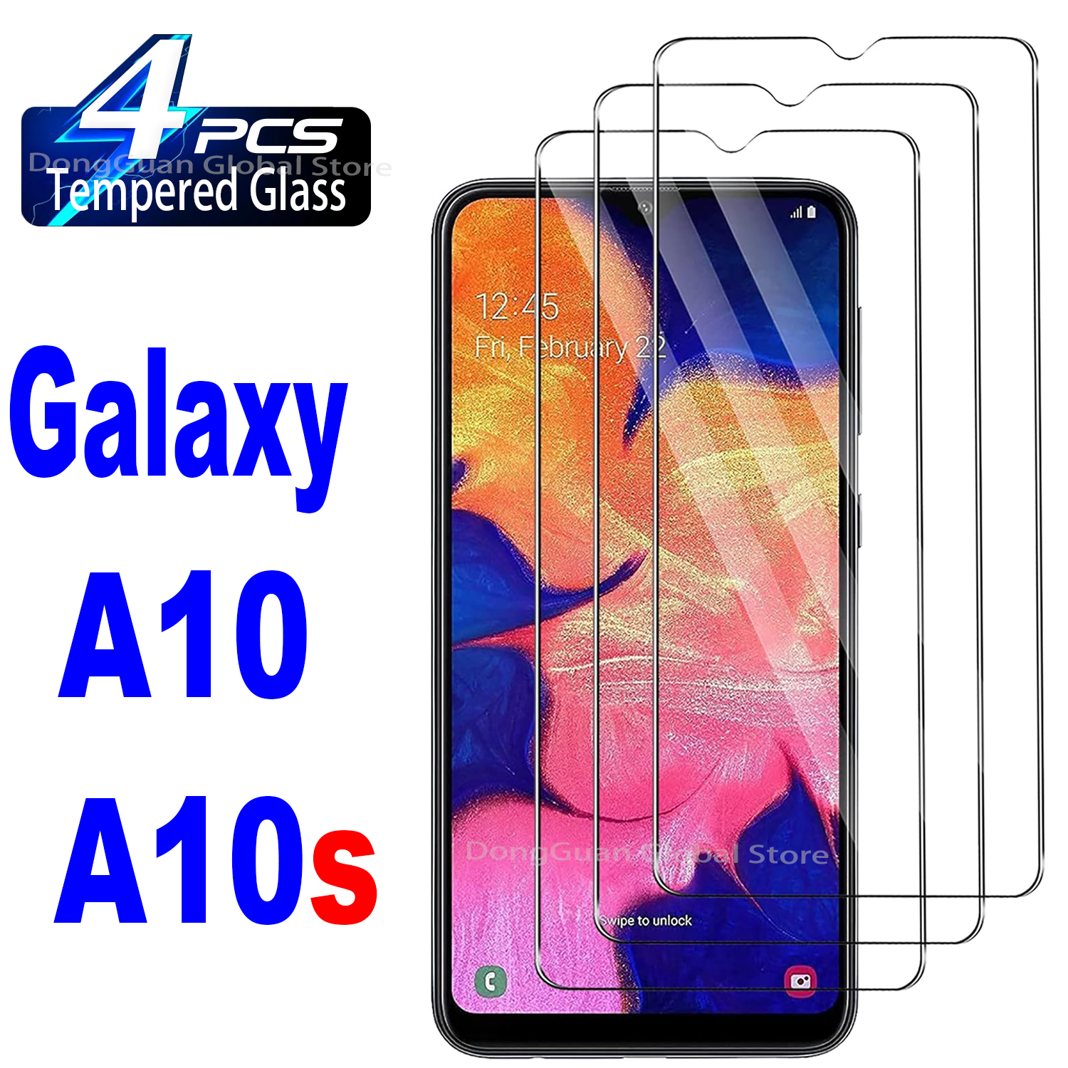 2 pièces/4 pièces verre trempé pour Samsung Galaxy A10 A10s verre protecteur d'écran