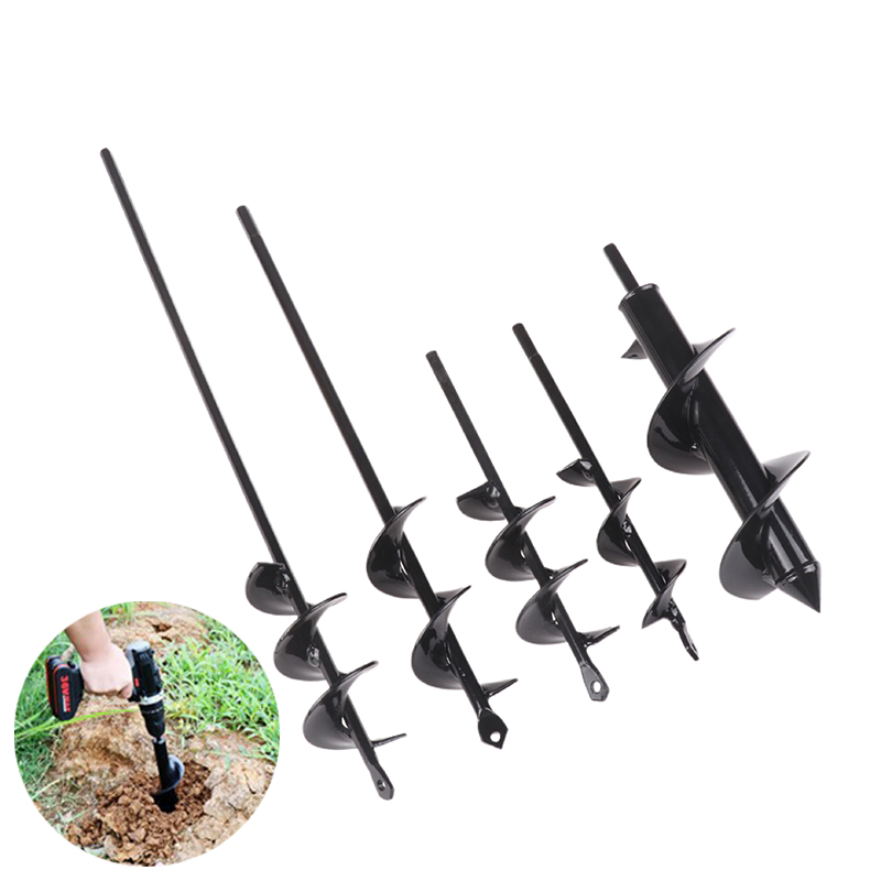1-delige spiraalpaalvijzelset tuin planten bloemen plantbenodigdheden losse grond graven gat metalen boor tuin elektrisch gereedschap