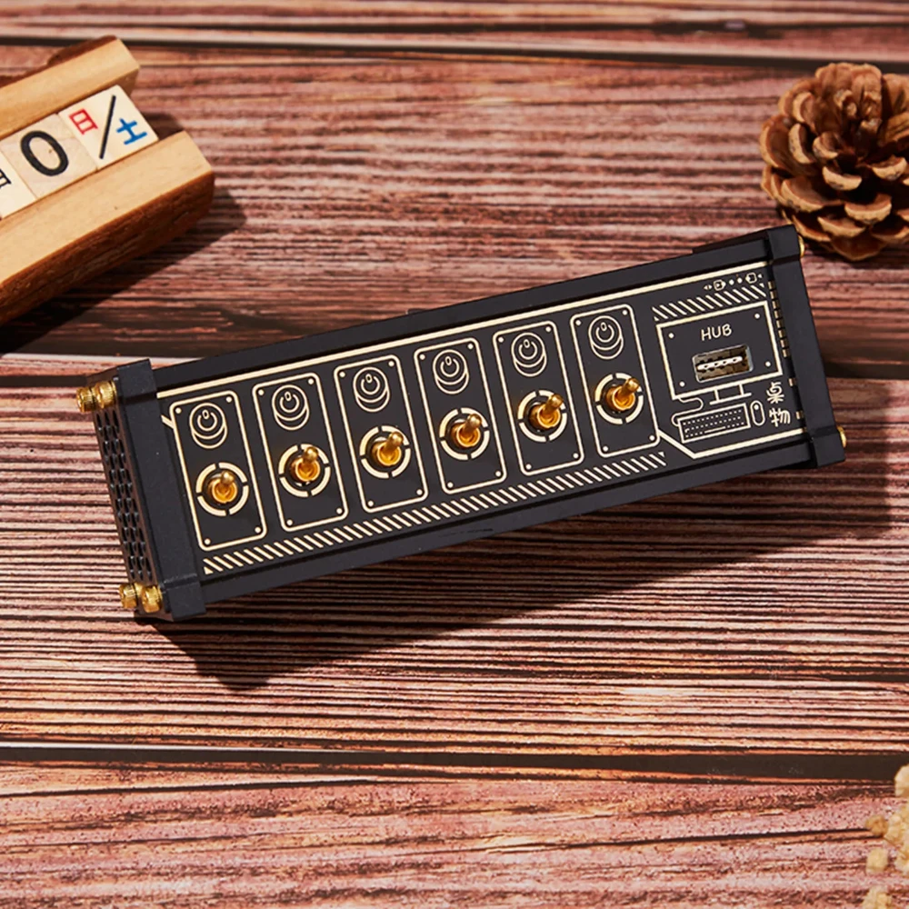 Regleta con cargador USB, toma de corriente Retro con USB, adornos de escritorio creativos para enviar regalos al novio