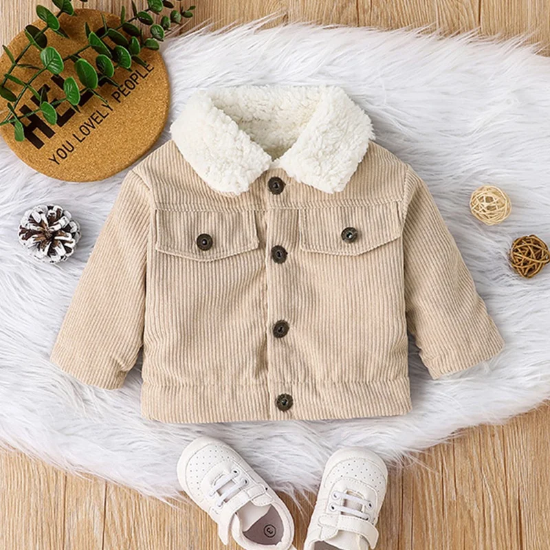 Warme Jacke, Oberbekleidung für Neugeborene, Jungen, 0–3 Jahre alt, lässige Mode, Winter-Baumwollmantel, langärmelig, Kleinkind- und Kinderkleidung