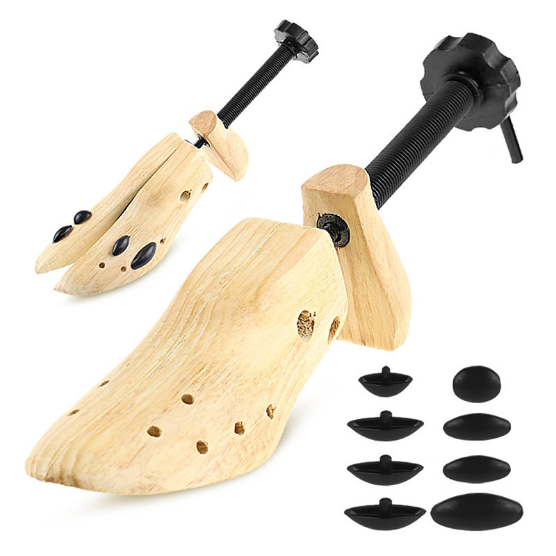 Dropshipping 1 pz albero di scarpe in legno a 2 vie per uomo e donna scarpe Expander regolabile scarpiera barella Shaper Rack