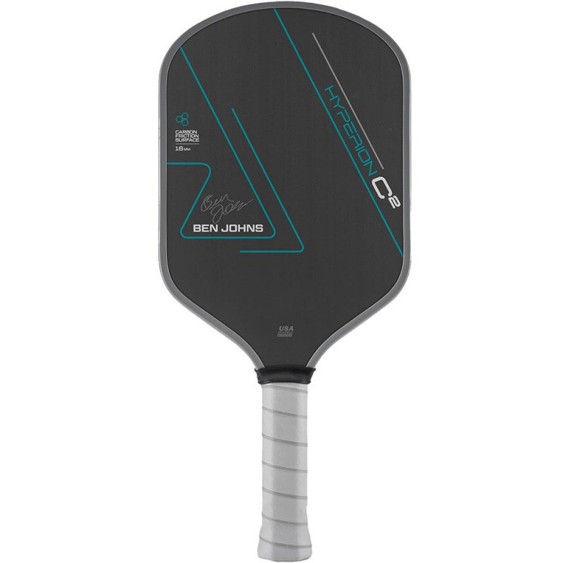 BEN JOHNS Hyperion C2 T700 คาร์บอนไฟเบอร์ Pickleball Paddle แรงเสียดทาน Surface16mm Polymer Power Core Enhanced Power & Spin & Control