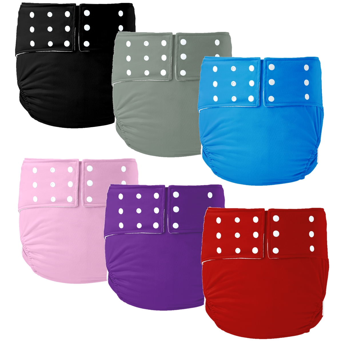 Large Size Adult Diapers Leak proof Nappies Waterproof Diapers Washable Reusable Adult Elderly Cloth Diapers Pocket Nappies