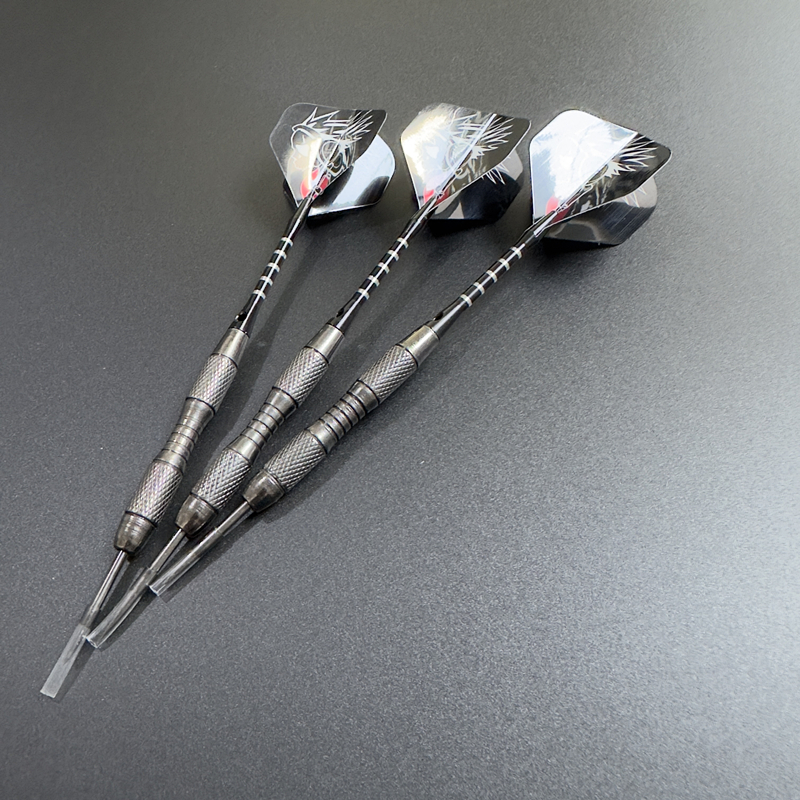 3 ชิ้น/เซ็ตโลหะคุณภาพสูงเลียนแบบทังสเตนเหล็กเข็มลูกดอก 20g Professional การแข่งขันการฝึกอบรมอลูมิเนียมสีดํา Rod