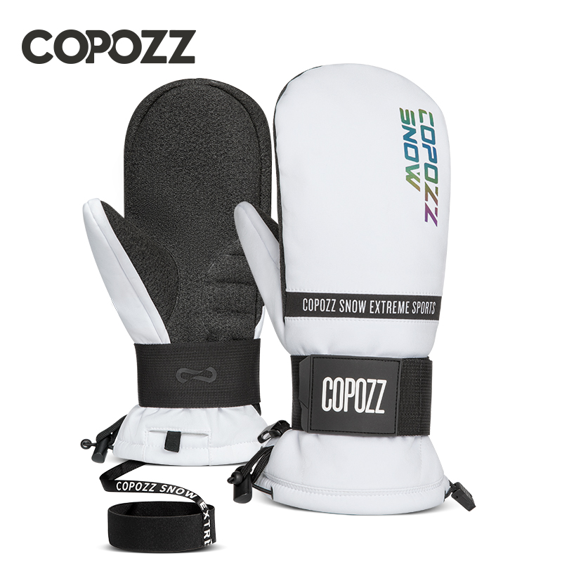 Sarung Tangan Ski Musim Dingin COPOZZ Sarung Tangan Salju Termal Pria Wanita Snowboarding Bahan Tahan Aus Kevlar Tahan Air Tetap Hangat