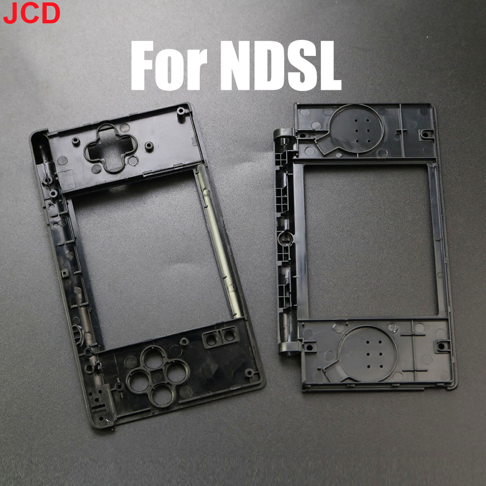 JCD-pantalla superior de 1 piezas, marco interno para DS Lite, carcasa para consola NDSL, color negro