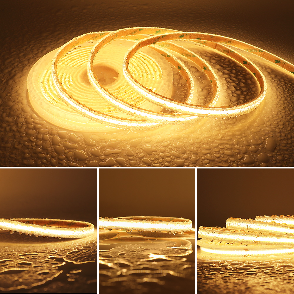 IP68 Waterdichte COB LED Strip 12V Sauna Waterdichte LED Tape Keuken 24V LED Strip Outdoor Strip Verlichting badkamer COB LED Strip
