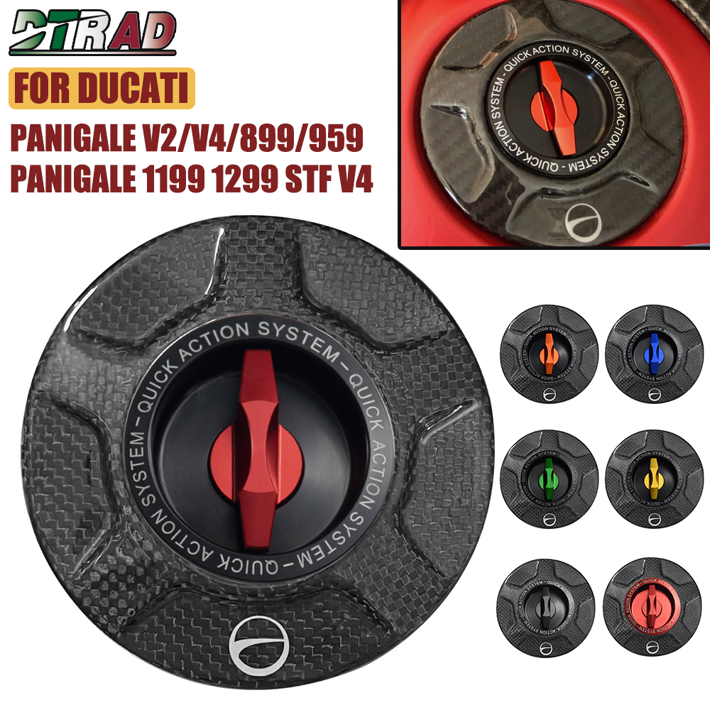 Bouchon de carburant en fibre de carbone pour DucaissStreetifhter, Panigale V4 V2, 899, 959, 1199, 1299, ScramJeff 1100, Accessoires de moto, Nouveau