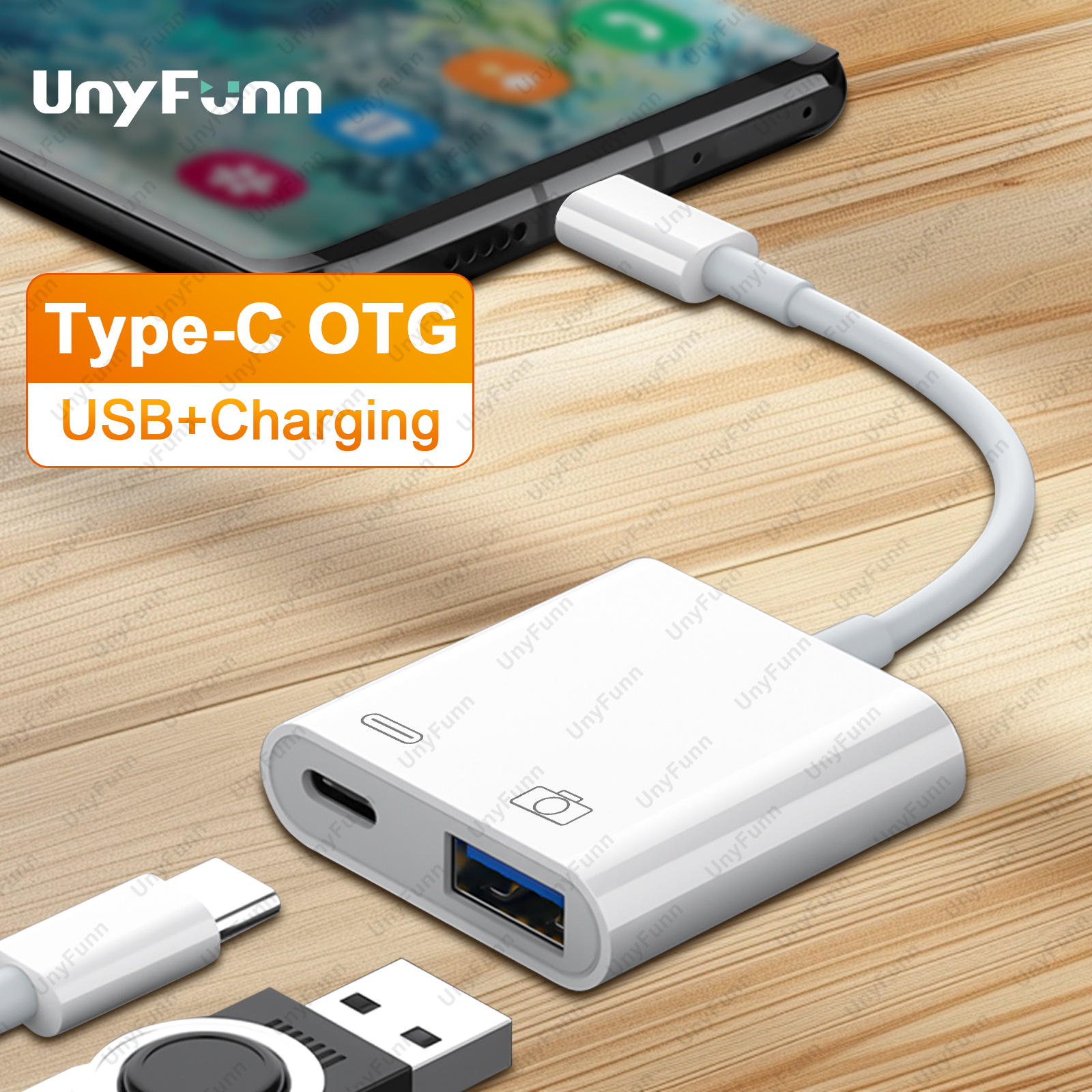 USB-C To USB-A3.0 Adapter with Charging TYPE-C OTG Adapter OTG Cable Type-C Splitter USB Female Adapter OTG For Mouse Keyboard