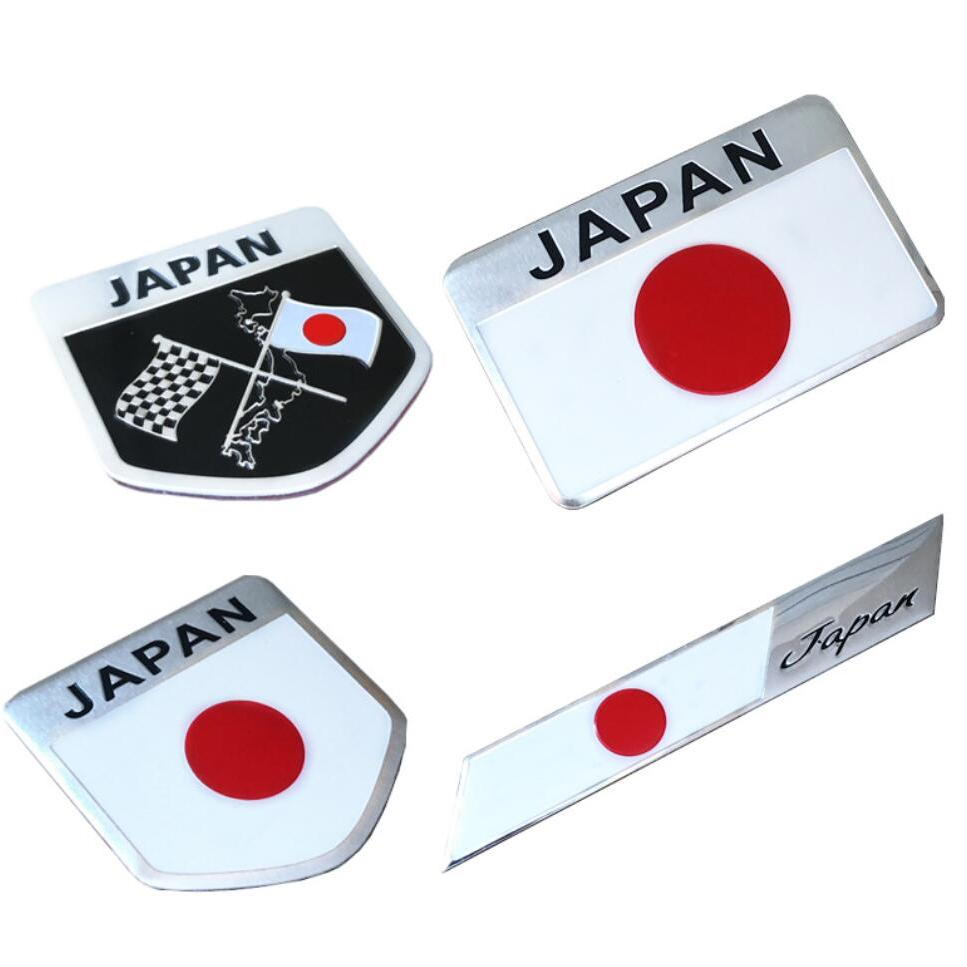 Auto Styling Metall Japanische Flagge Emblem Abzeichen Logo Japan Aufkleber Aufkleber Für Daihatsu Yrv Scion Venza Datsun Schlüssel Kette Zubehör
