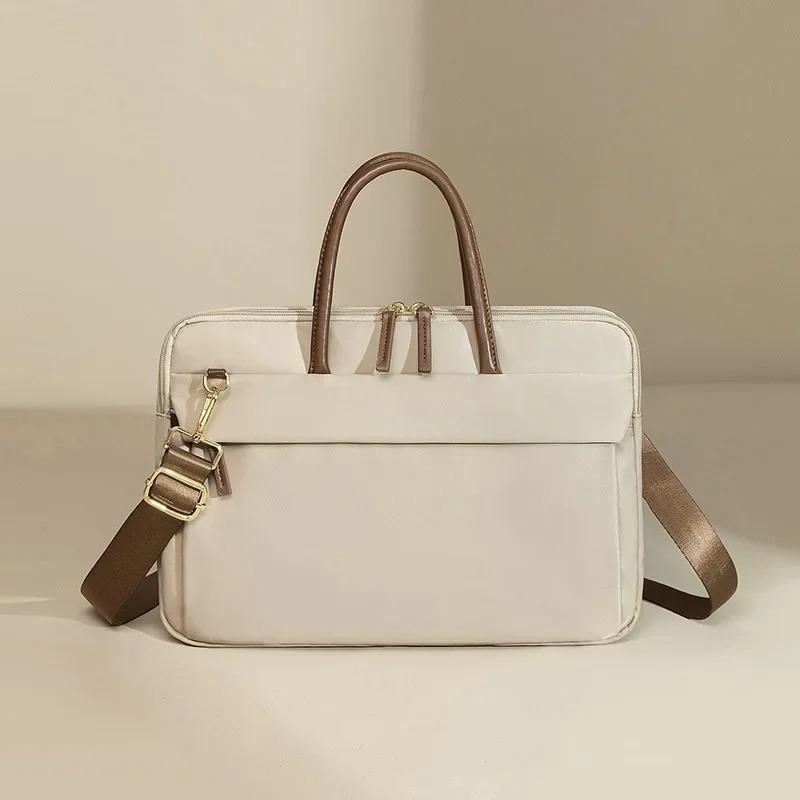 14/16 inch laptoptas voor dames 2024 nieuwe casual en modieuze handtas voor woon-werkverkeer effen zakelijke aktetas