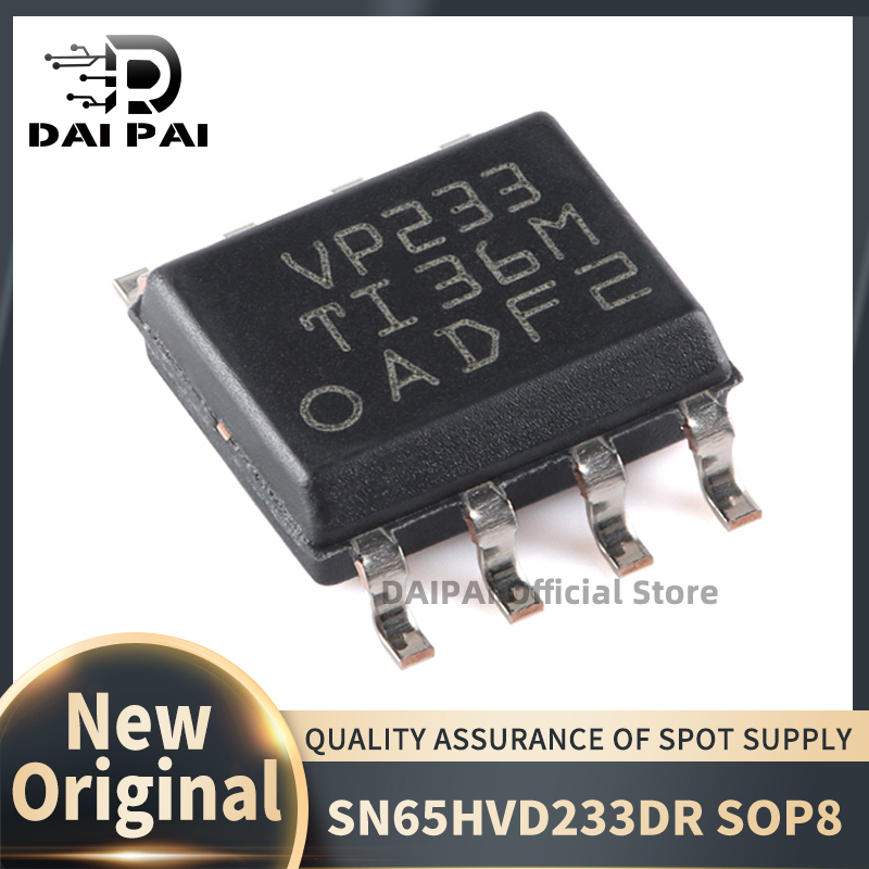 (50 шт./лот) 100% новый оригинальный SN65HVD233DR VP233 SN65HVD233D SN65HVD233 3,3VCAN трансивер SOP8 чипсет