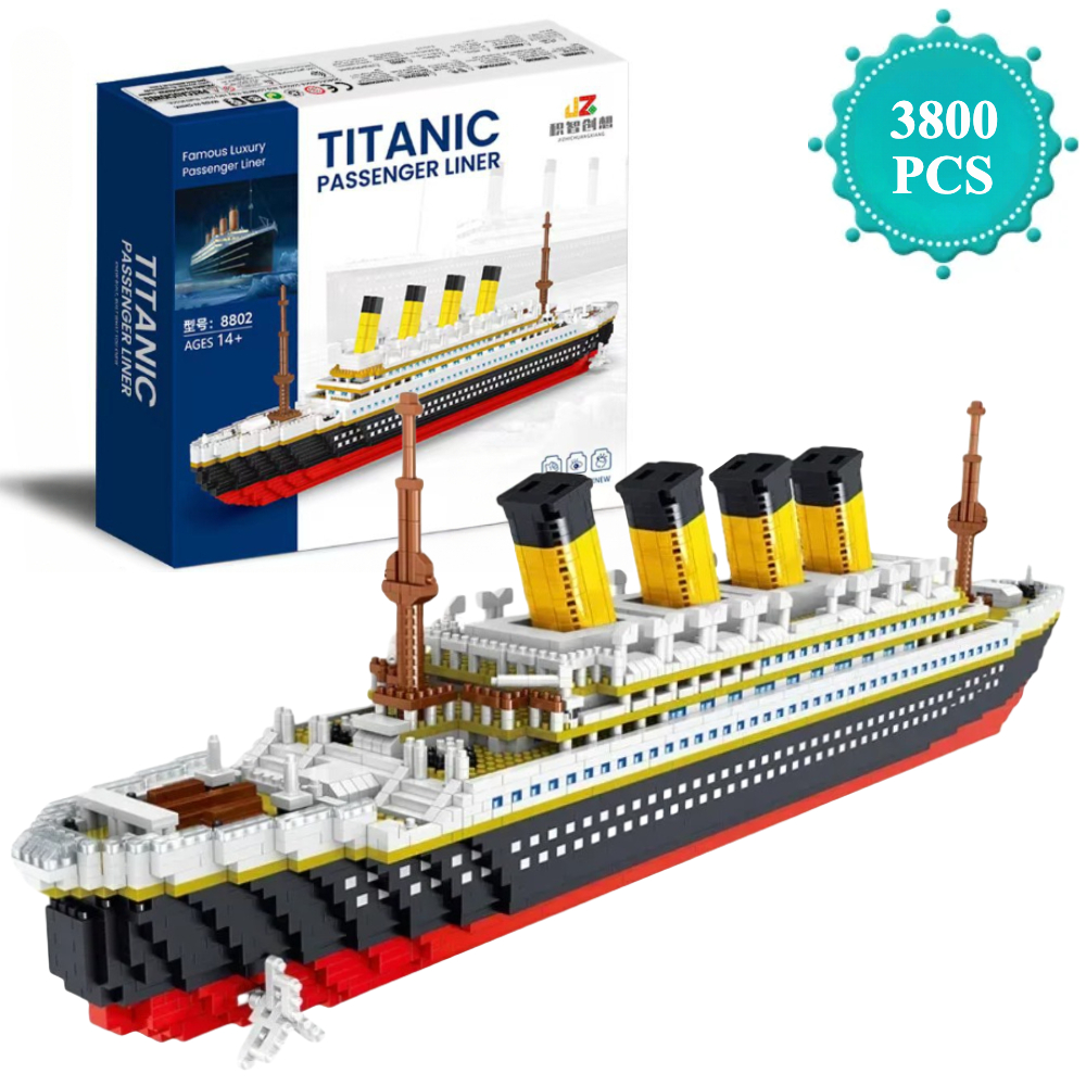 Blocs de Construction de bateau de croisière Titanic de luxe, à assembler, modèle de bateau, Collection de briques, jouets de Construction pour enfants, cadeau d'anniversaire