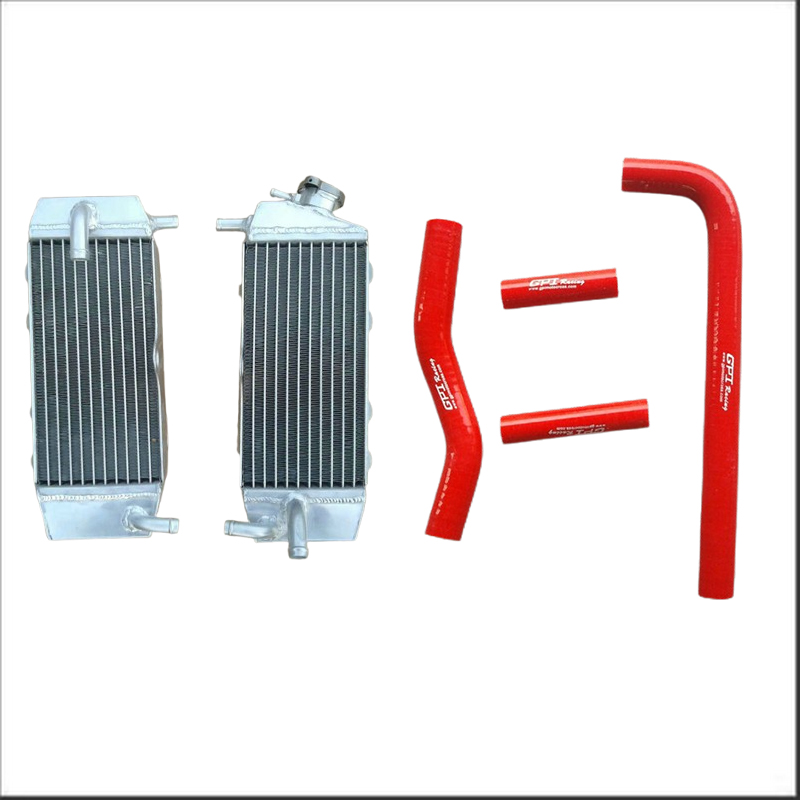 Radiateur en aluminium + tuyau en Silicone, pour Yamaha YZF250 YZ250F WR250F WRF250 2001-2005 2002 2003 2004 01 02 03 04 05