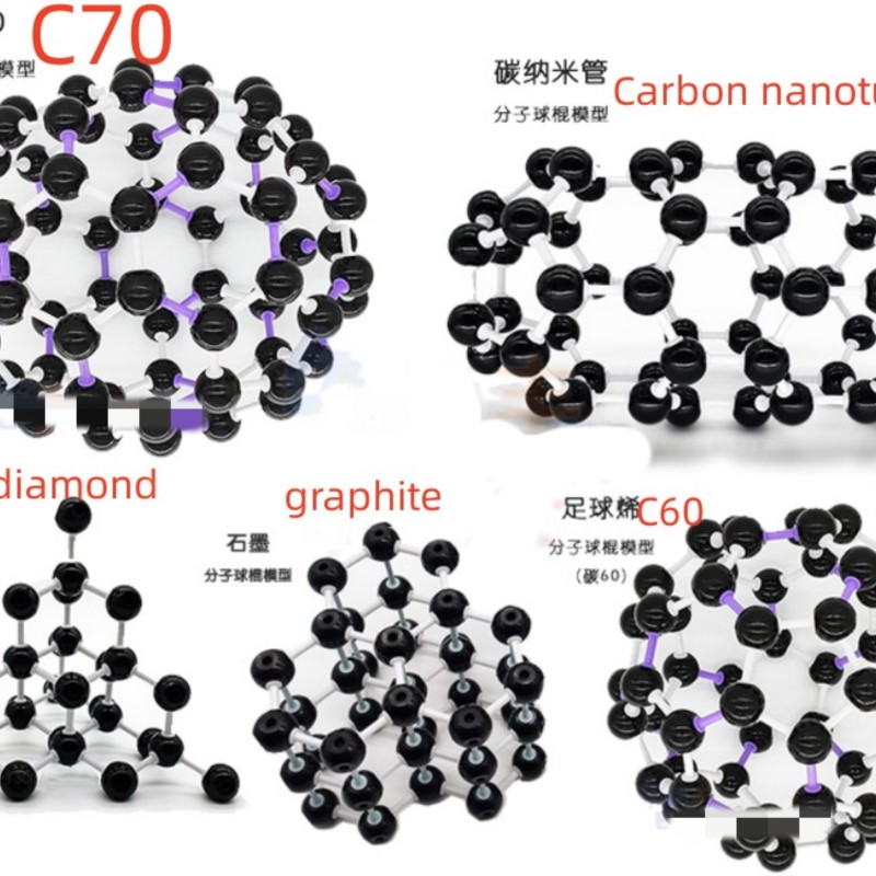 Gran tamaño científico 23mm química enseñanza Molecular cristal Carbono 60 C60 Atom Molecular modelo Kit Set para profesores estudiantes