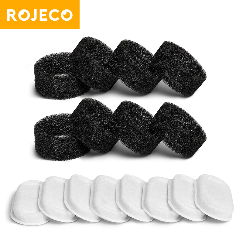 ROJECO Cat Fountain Filter For 3.2L Stainless Steel Cat Water Fountain Pet Water Dispenser Replacement Activated Carbon Filters