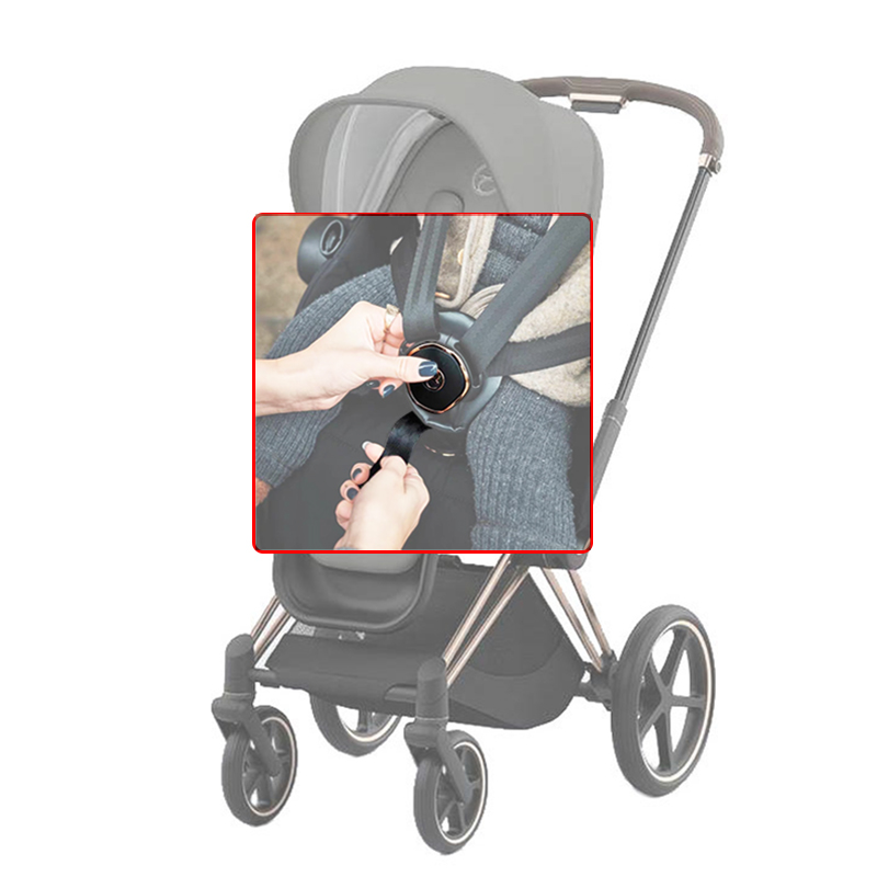 Siège bébé une traction harnais pour Cybex Priam 4 Mios 3 EU Coya ceinture de sécurité loquet Buggy ceinture verrouillage moraillon connecteur bébé accessoires