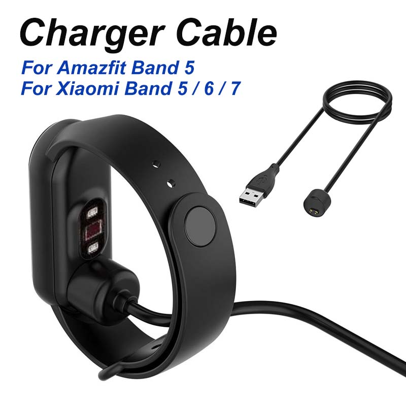 Pour chargeur Xiaomi Mi Band 5 6 7, Amazfit Band 5, câble de Charge magnétique USB Charge de remplacement 1,64 pieds/50 cm