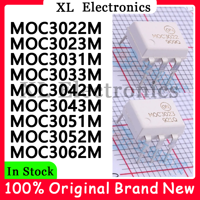 5 unids/lote MOC3022M MOC3023M MOC3031M MOC3033M MOC3042M MOC3043M MOC3051M MOC3052M MOC3062M nuevo Original
