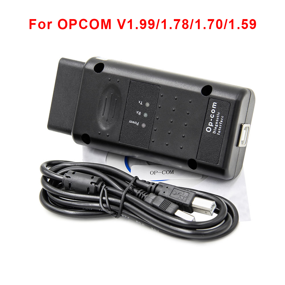 Ferramenta de diagnóstico para opel flash firmware pic18f458 ftdi can bus obd scanner ferramenta opcom v1.99/1.78/1.70/1.59 ler código de falha clara