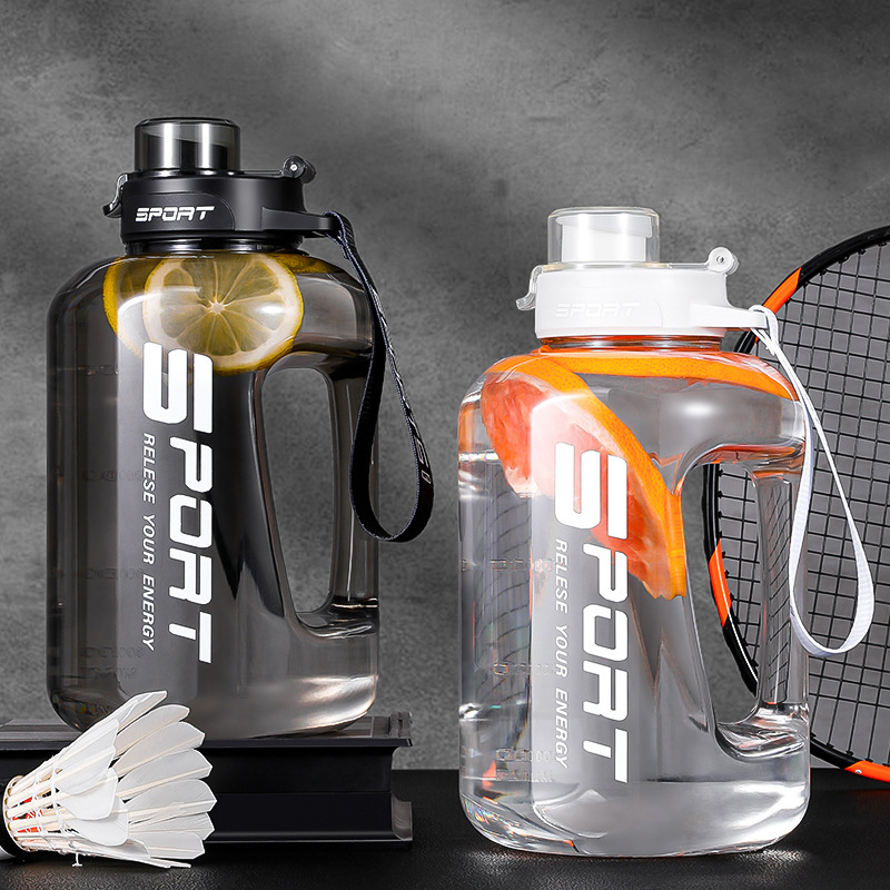 Butelka na wodę o dużej pojemności 2500/1700 ml ze słomką Sportowy czajnik na wodę do podróży kempingowych Butelki do picia bez BPA