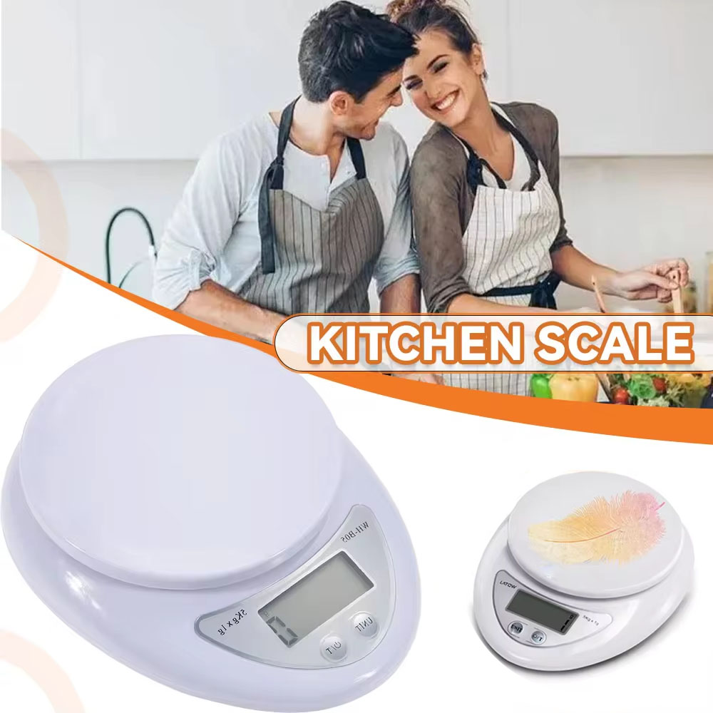 5KG/1G Mini przenośna elektroniczna cyfrowa waga kuchenna wyświetlacz LCD pomiar żywności biżuteria cyfrowa waga akcesoria kuchenne narzędzia