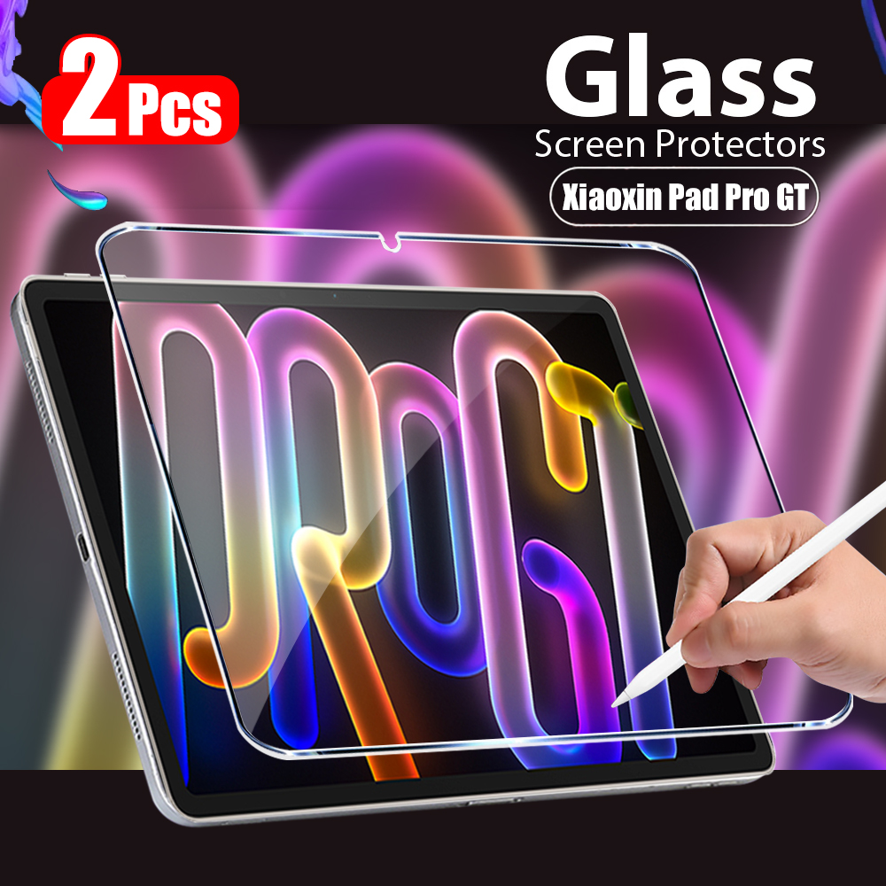 2 Buah Pelindung Layar Kaca Tempered untuk Lenovo Xiaoxin Pad Pro Gt 11.1 Inci Kaca Film