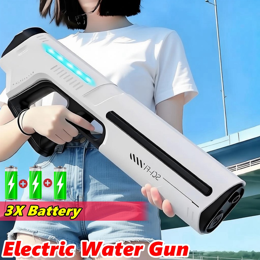 Fully Automatic Electric Water Storage Guns for Adults Powerful Squirt Large Capacity Summer Outdoor Game Water Blasters Toy