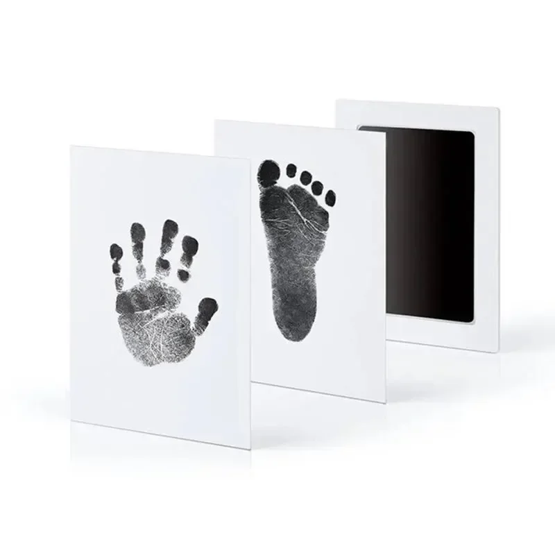 Kit de impressão manual de bebê não tóxico: captura de pegadas e impressões de mãos de recém-nascidos – perfeito para lembranças e presentes de bebê Impressão de mãos de bebê