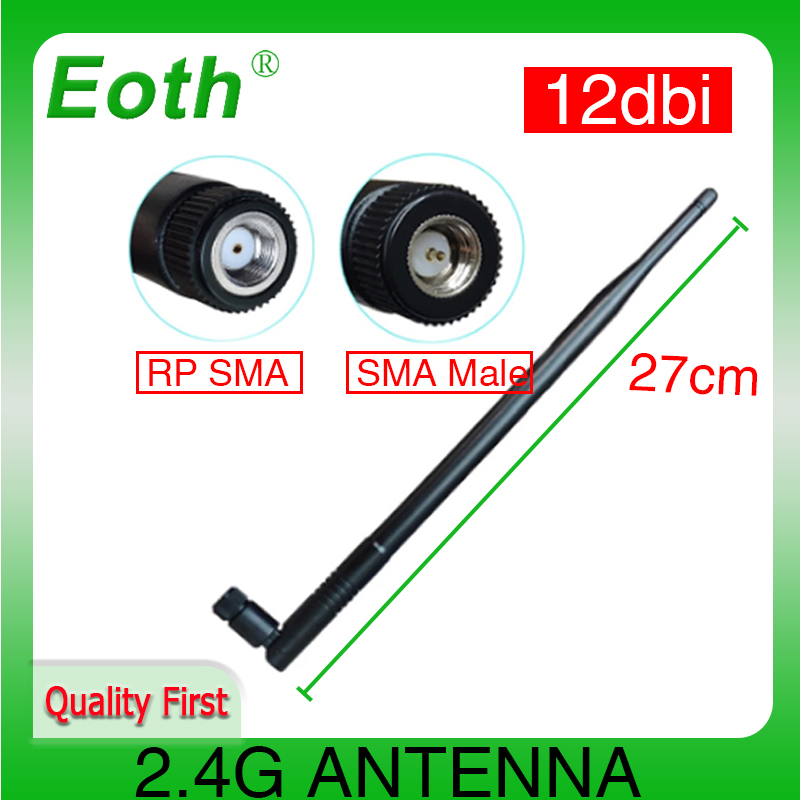 Eoth 2,4G Wi-Fi антенна 12dBi pbx антенна 2,4 ГГц IOT RP-SMA разъем SMA MALE беспроводная сеть с высоким коэффициентом усиления кабель-маршрутизатор косичка