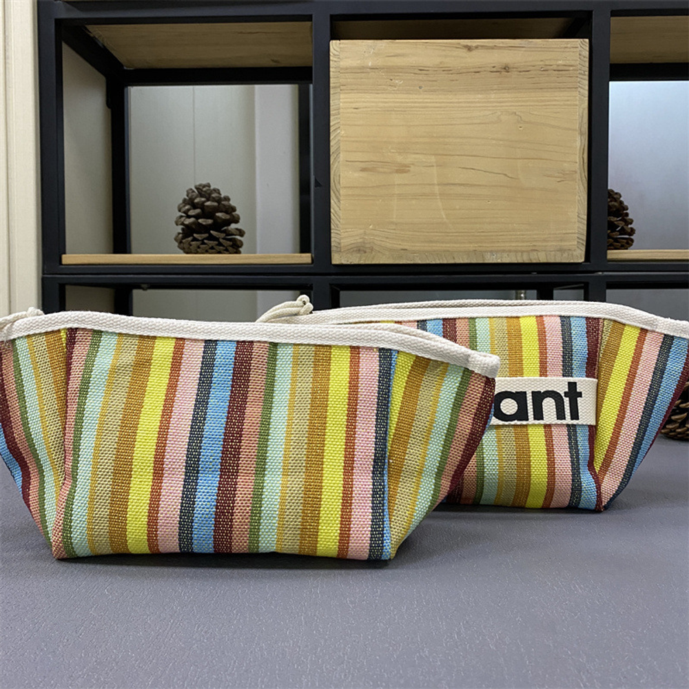 Bolsa para guardar dopamina, bolsa de lona, bolsa de maquillaje con cremallera, bolsa de tela de mano, bolsa con forro interior, bolsa central estilo macaron