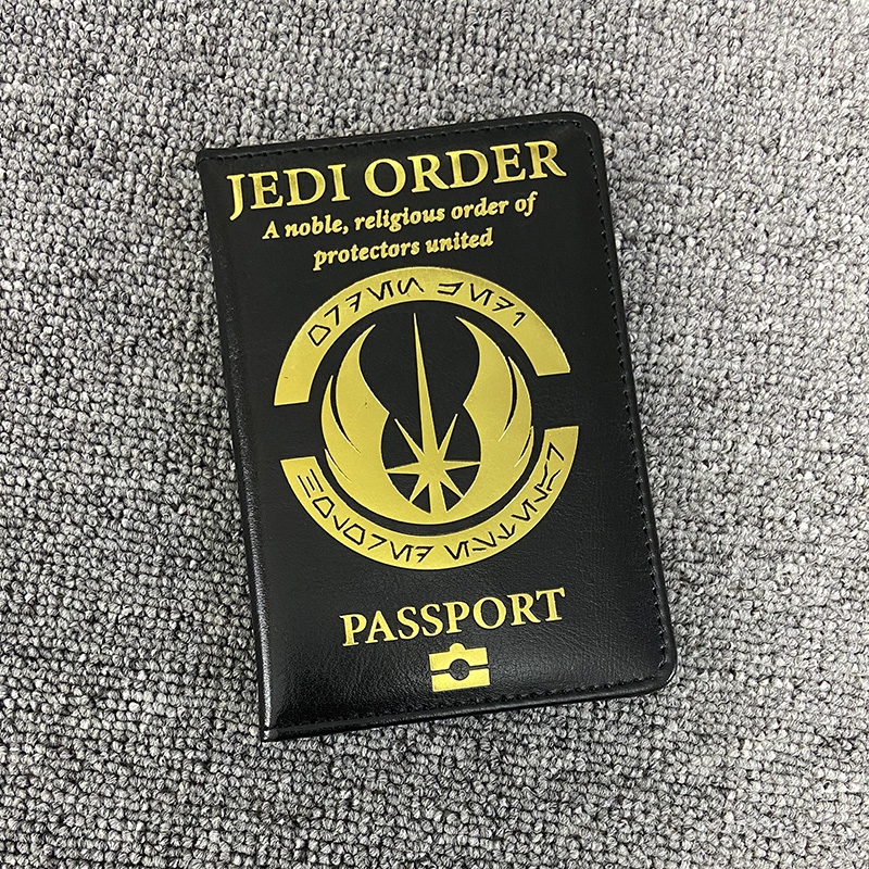 Nueva funda para pasaporte del imperio galáctico, porta pasaporte intergaláctico, billetera de viaje de cuero Pu, fundas organizadoras de documentos