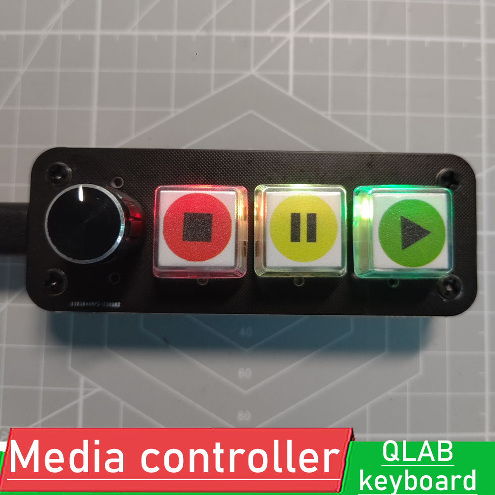 Phương Tiện Truyền Thông Bộ Điều Khiển QLAB Bàn Phím Biểu Diễn Chuyên Nghiệp Bộ Điều Khiển 3 Chìa Khóa Núm Ổ Nhạc Miễn Phí Người Chơi Điều Khiển