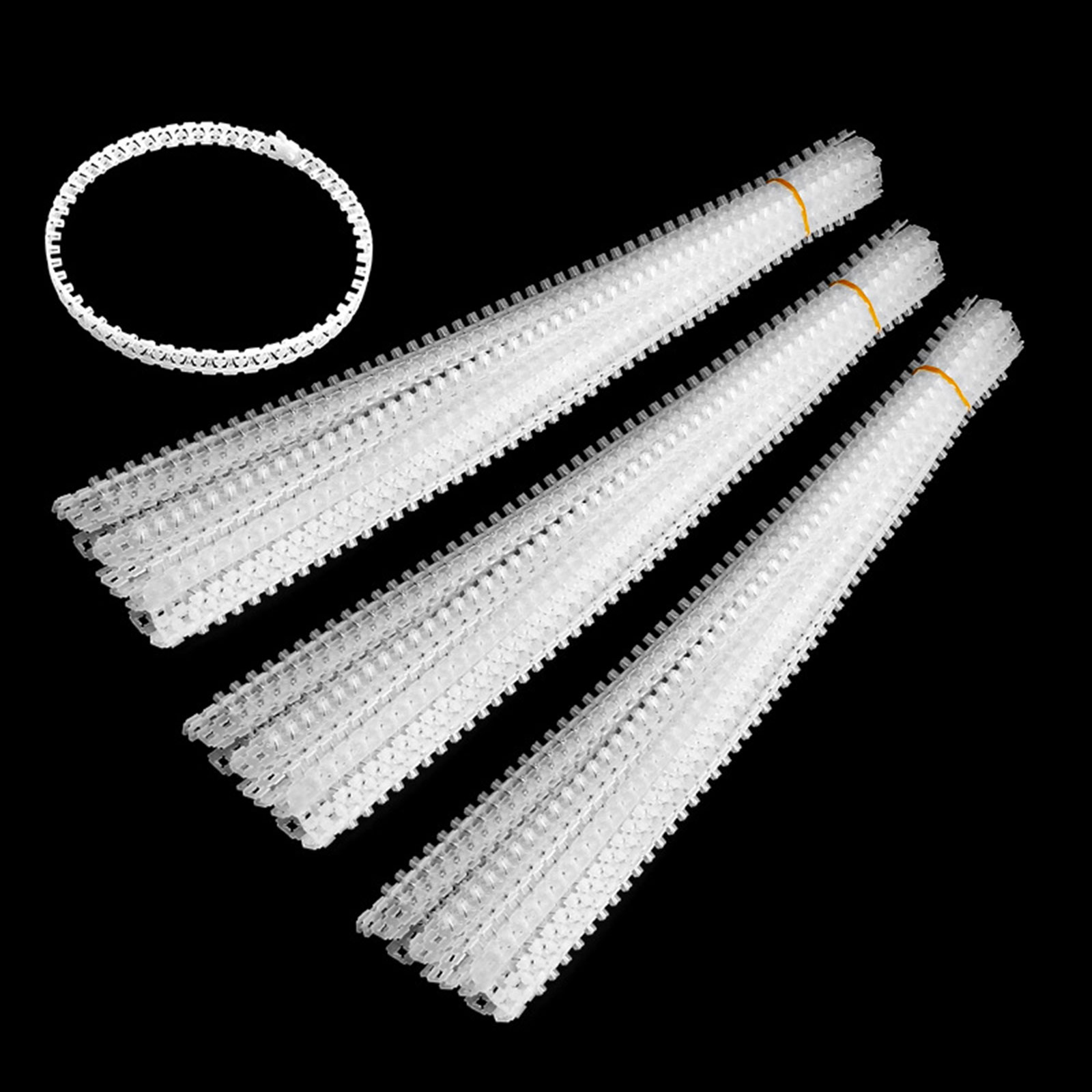 20 Pieces Empty Chain Belts Lightweight Convenient Chain Nail Machine Adapter for Ceiling Partition Wall Gypsum Board Wood Board