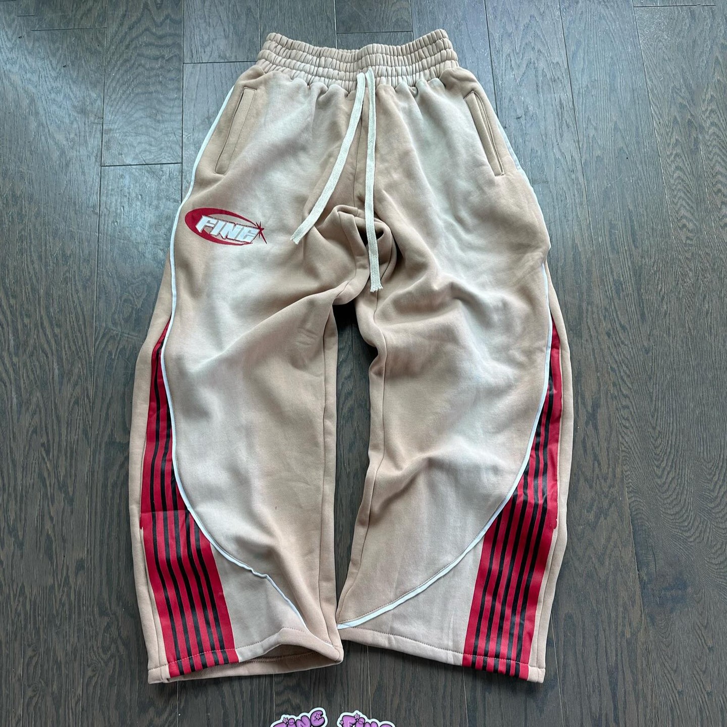 Y2k moda listras calças novo americano retro hip hop das mulheres dos homens jogger cordão moletom oversize carga streetwear