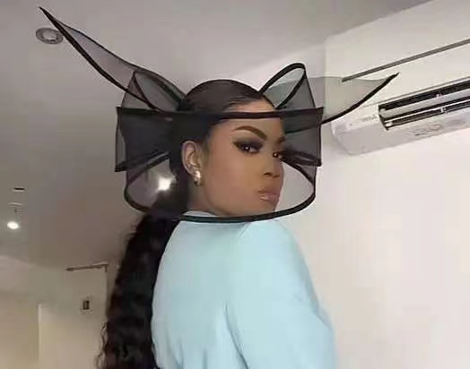 Novo preto fascinator casamento pillbox chapéu feminino elegante fascinator chapéus grampo de cabelo igreja senhoras festa headpiece moda headwear