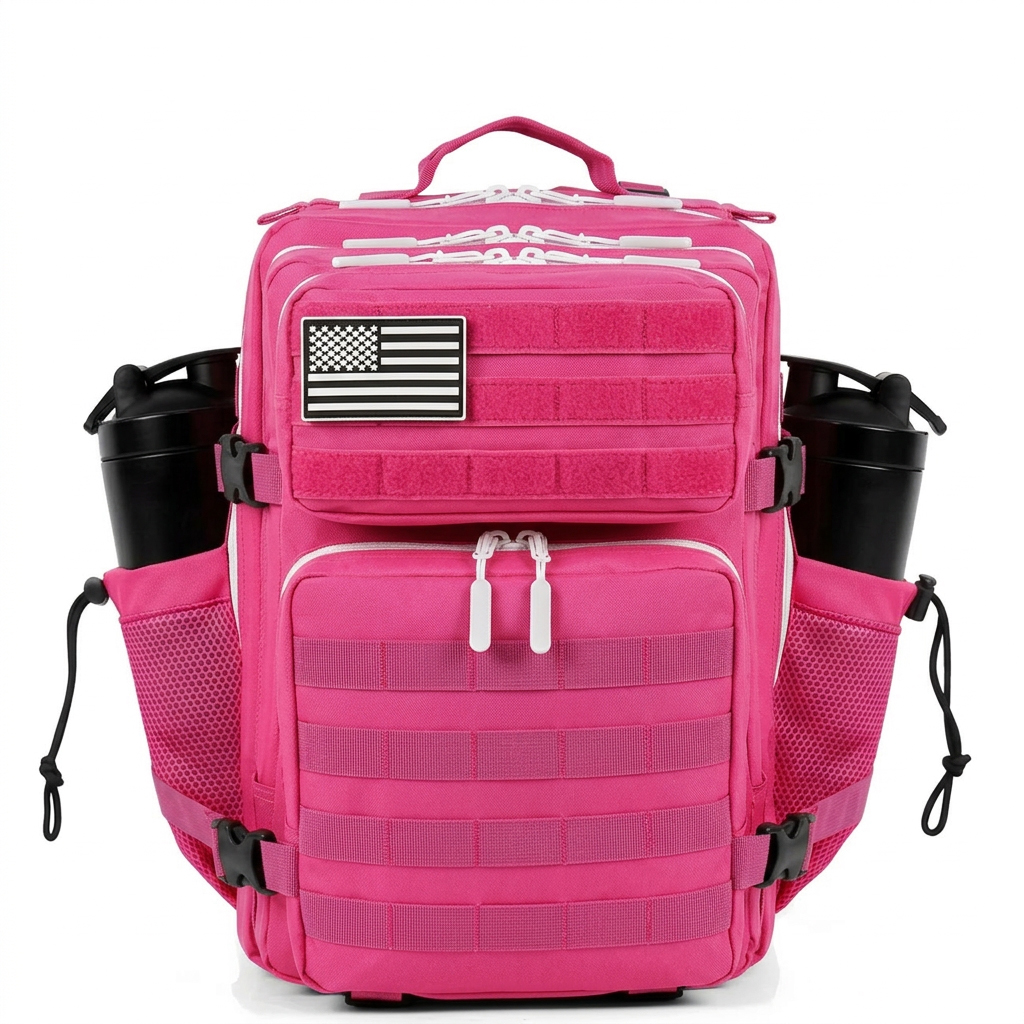 25L Tactische Rugzak voor Vrouwen Outdoor Reizen Wandelen Bug Out Bag Weekend Oefening Atletiek Gym Rugzak met Dubbele Bekerhouder