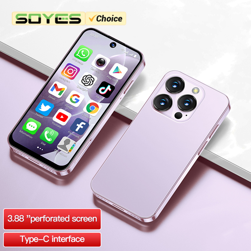 SOYES XS19 3,88 "Mini Smartphone 2GB RAM 16GB ROM Android10.0 Reconocimiento facial Desbloqueo 3G Teléfono móvil pequeño