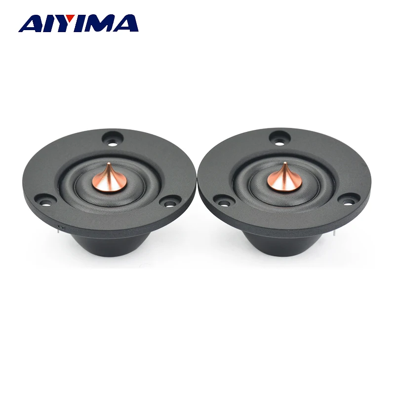 AIYIMA 2 pièces 2 pouces Tweeter haut-parleur 4 Ohm 6 Ohm 40W HIFI soie dôme aigus fièvre haut-parleur Audio pour bricolage voiture Modification