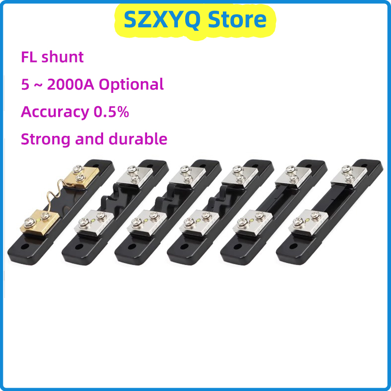 DC ammeter shunt FL-2 fixed 75mV 5/10/15/20/30/50/75/100/150/200/400/600/750/800/1000/1500/2000A 5% for analog current voltmeter
