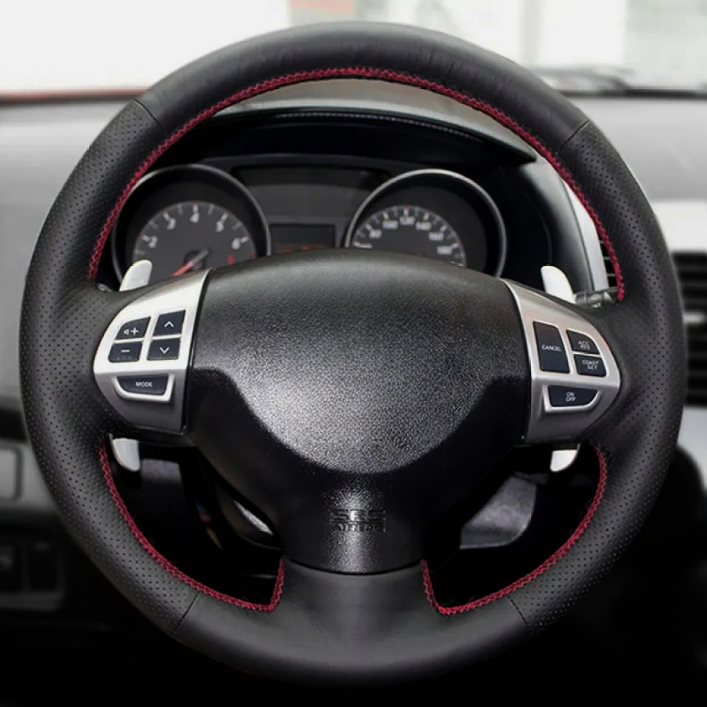 Coprivolante per auto personalizzato fai da te per Mitsubishi Lancer X 10 Outlander ASX Pajero Sport 2006-2016 Accessori interni per auto