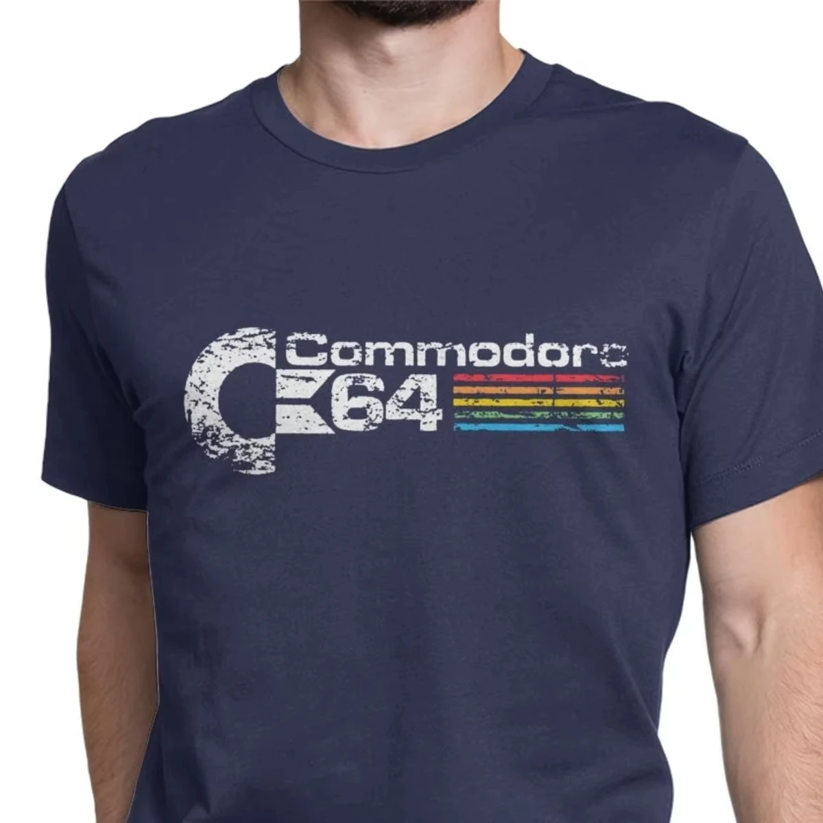 Kaus Retro Commodore 64 Atasan Kaus Katun Murni Baru Camisas C64 Amiga Computer Geek Nerd Kaus 3D Atasan & Kaus Leher O