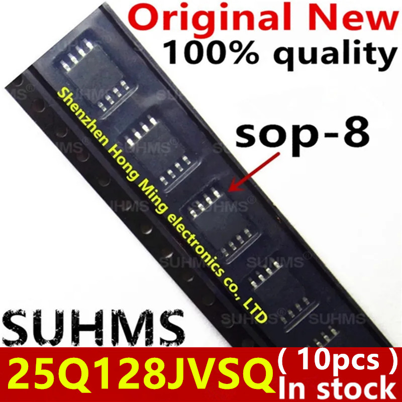 (10 piezas) 100% nuevo W25Q128JVSIQ 25Q128JVSIQ 25Q128JVSQ W25Q128JVSQ sop8